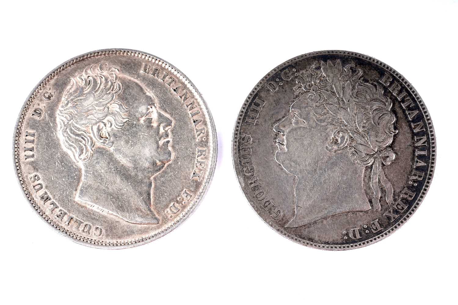 Lot 1267 - Two early 19th Century half crowns