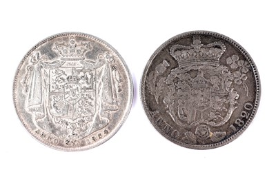 Lot 1267 - Two early 19th Century half crowns