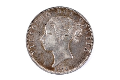 Lot 1269 - A Queen Victoria half crown, 1874