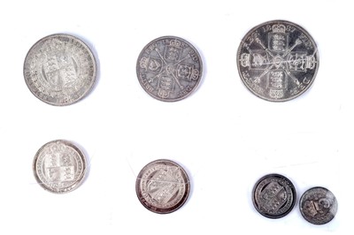 Lot 1271 - Queen Victoria 1887 silver coinage