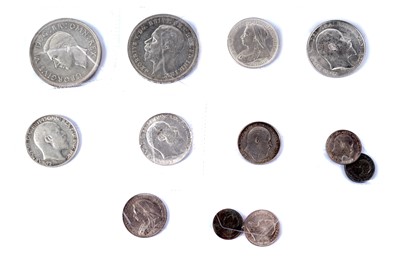 Lot 1273 - A selection of silver and other coins