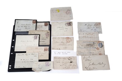 Lot 1362 - A selection of Queen Victoria covers and other items, some addressed to notable persons