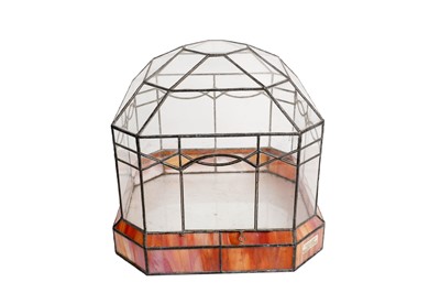 Lot 1918 - A modern leaded glass terrarium