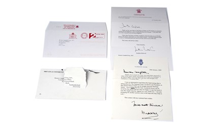 Lot 1330 - King Charles III: a signed letter regarding the purchase of Seaton Delaval Hall