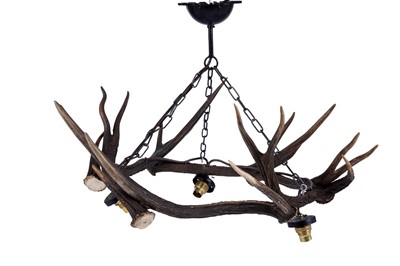 Lot 1943 - An antler chandelier