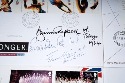 Lot 1337 - Political interest, Olympics: autographed Royal Mail First Day Covers