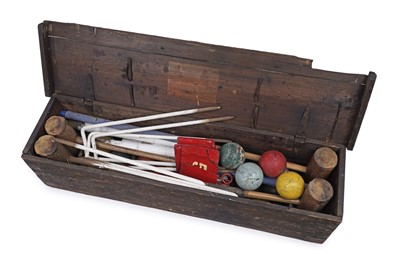 Lot 187 - ﻿A 20th Century croquet set