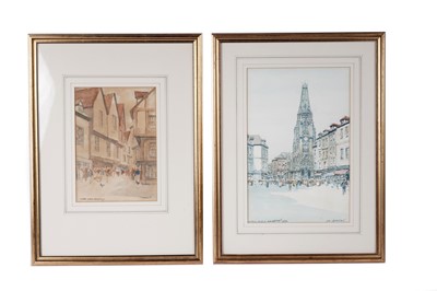 Lot 1601 - Victor Noble Rainbird - Amiens, and In Amiens | watercolour