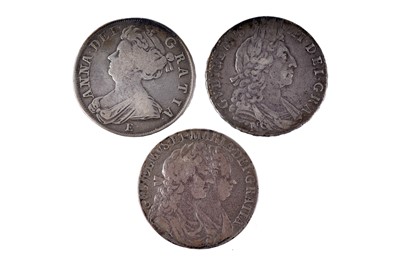 Lot 1230 - Three 17th/18th Century half crowns