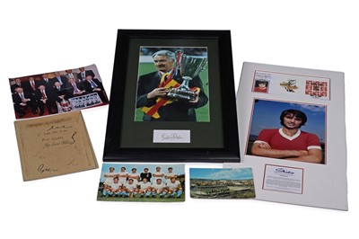 Lot 220 - A collection of signed football memorabilia