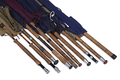 Lot 1887 - A collection of fishing rods