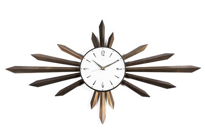 Lot 71 - A circa 1960’s Metamec ‘Sunburst’ quartz wall clock