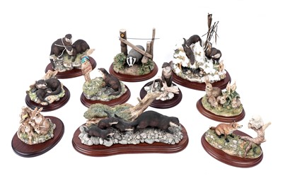 Lot 457 - A collection of Border Fine Arts figure groups