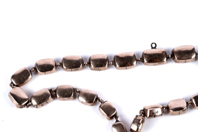 Lot 21 - A 19th Century golden topaz rivière necklace