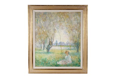 Lot 1653 - 20th Century French School - Reading in a Meadow | acrylic