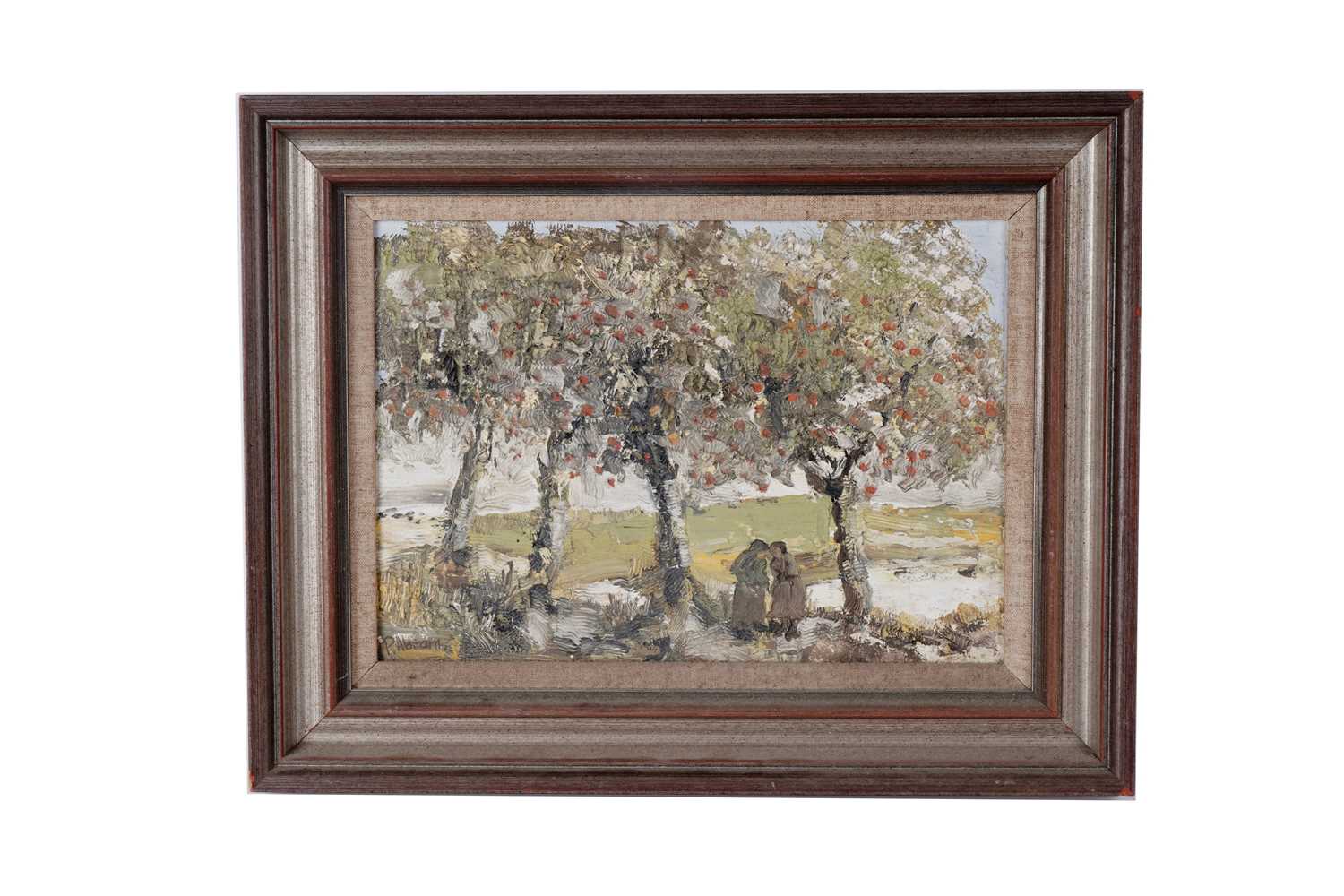 Lot 1650 - Pam Abrams - Orchard Gossip | oil