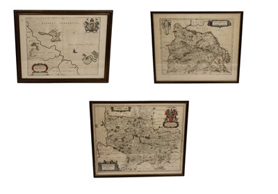 Lot 289 - Three framed antique maps