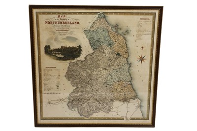 Lot 290 - A 19th Century 'Map of the County of Northumberland'