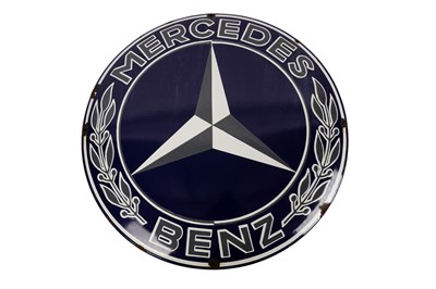 Lot 449 - ﻿A Mercedes enamel sign