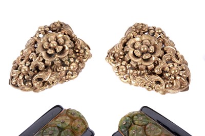 Lot 189 - Art Deco dress clips in matching pairs