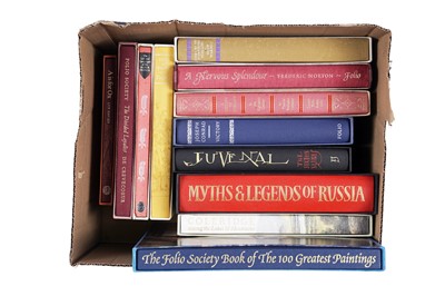 Lot 341 - A box of Folio Society books, mostly history and classical interests