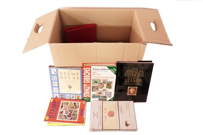 Lot 1395 - A box containing stamp books and other items