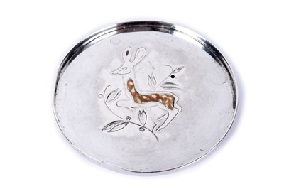 Lot 1002 - Anton Michelsen, Copenhagen, Denmark: a silver and enamel pin dish