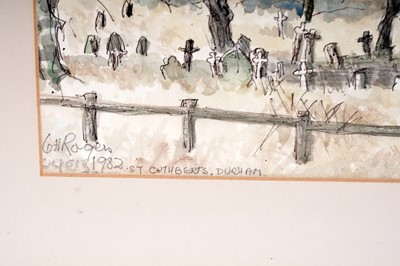 Lot 167 - Charles Herbert "Charlie" Rogers - St Cuthberts, Durham | watercolour