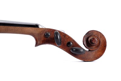 Lot 28 - A cased violin, with bow