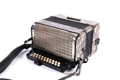 Lot 8 - A vintage Hohner 21-button accordion