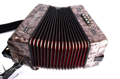 Lot 8 - A vintage Hohner 21-button accordion