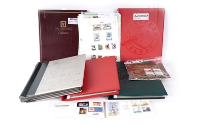 Lot 1365 - A good large collection of stamp and post card albums; and other items