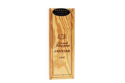 Lot 136 - A bottle of Janneau VSOP Grand Armagnac; and miniature