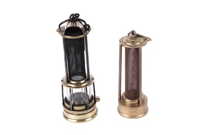 Lot 1426 - Two Davy type lamps