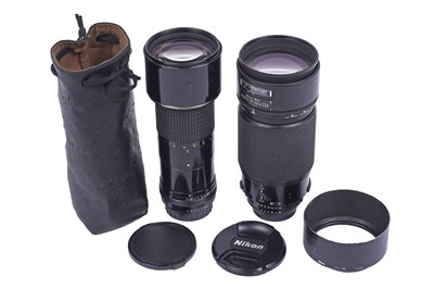 Lot 390 - Two Nikon telephoto lenses