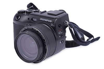 Lot 252 - Digital cameras by Fuji and Olympus; with other items