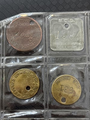 Lot 1446 - A collection of miners pit check tokens/tallies