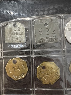 Lot 1447 - A collection of miners pit check tokens/tallies