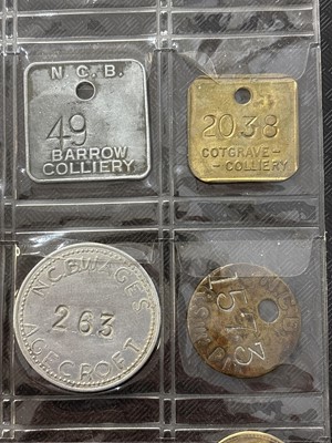 Lot 1447 - A collection of miners pit check tokens/tallies