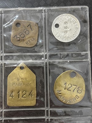 Lot 1447 - A collection of miners pit check tokens/tallies