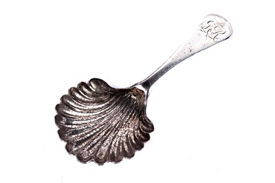 Lot 1093 - A George III silver caddy spoon