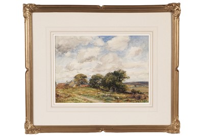 Lot 76 - John Atkinson - Northumberland landscape with farm and sheep | watercolour