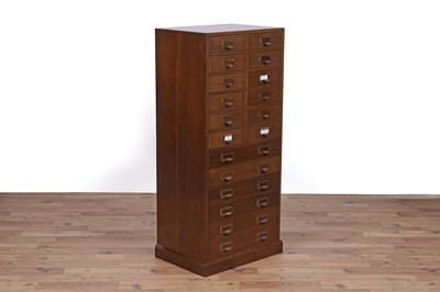 Lot 93 - Vintage walnut filing drawers