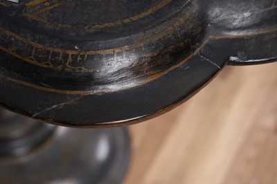 Lot 152 - A Victorian papier-mâché occasional table