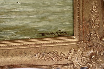Lot 1013 - Bernard Benedict Hemy - Cullercoats Village | oil