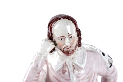 Lot 1095 - A Staffordshire figure of Shakespeare
