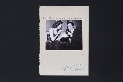 Lot 705 - A Frank Sinatra signed autograph