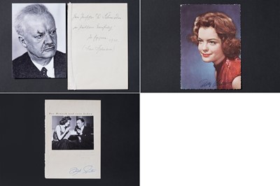 Lot 318 - A Frank Sinatra signed autograph; and two others