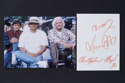 Lot 715 - Back To The Future cast and filmmaker signed autographs