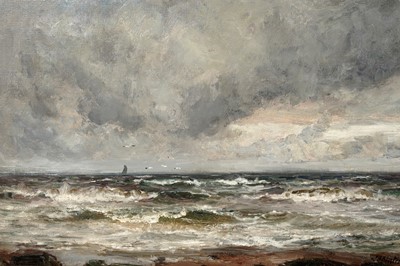 Lot 1014 - John Falconar Slater - Storm Clouds and Sea Spray | oil